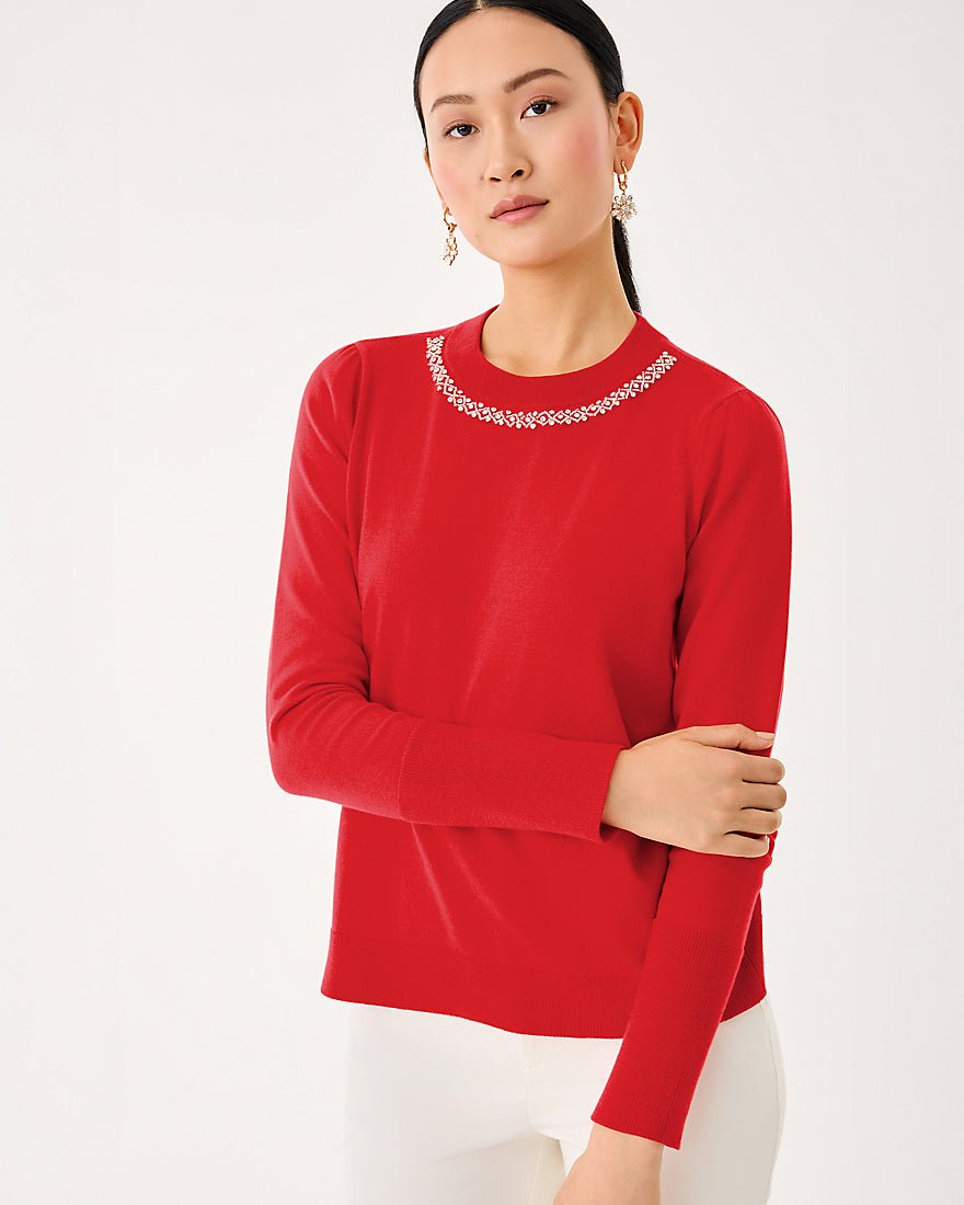 Morgen Sweater - Cranberry Red