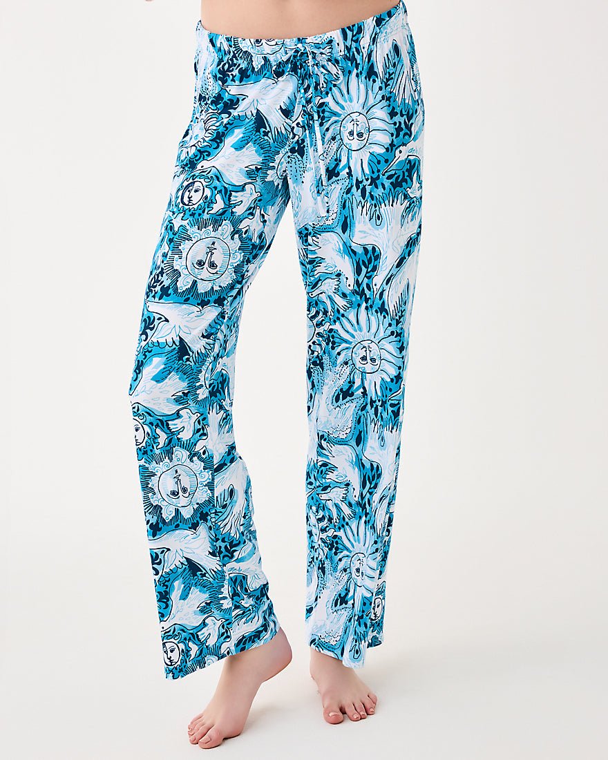 Lilly Pulitzer - Pj Knit Pant - Bellevue Blue Lilly Gulls