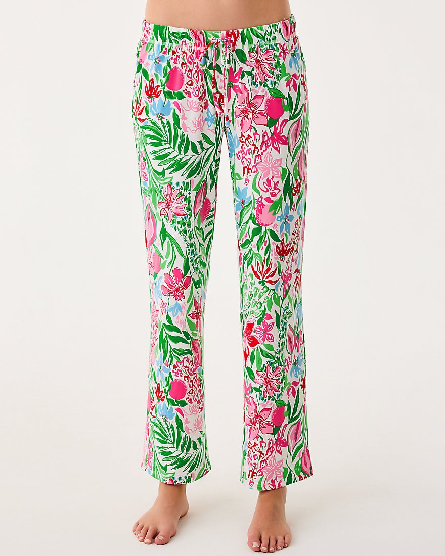 Pj Knit Pant - Multi Glowing Gardens
