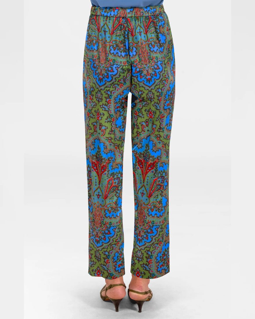 Preparatory Savile Pants - Olive Passion Paisley