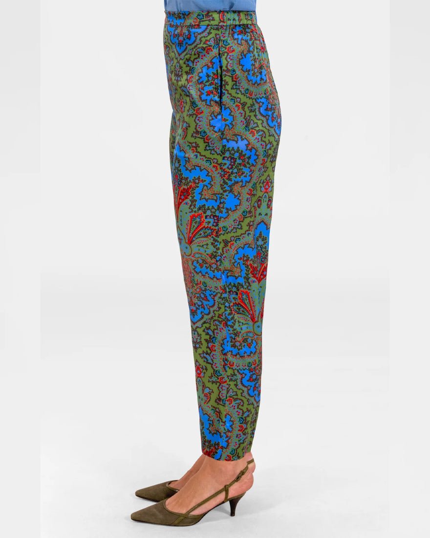 Preparatory Savile Pants - Olive Passion Paisley