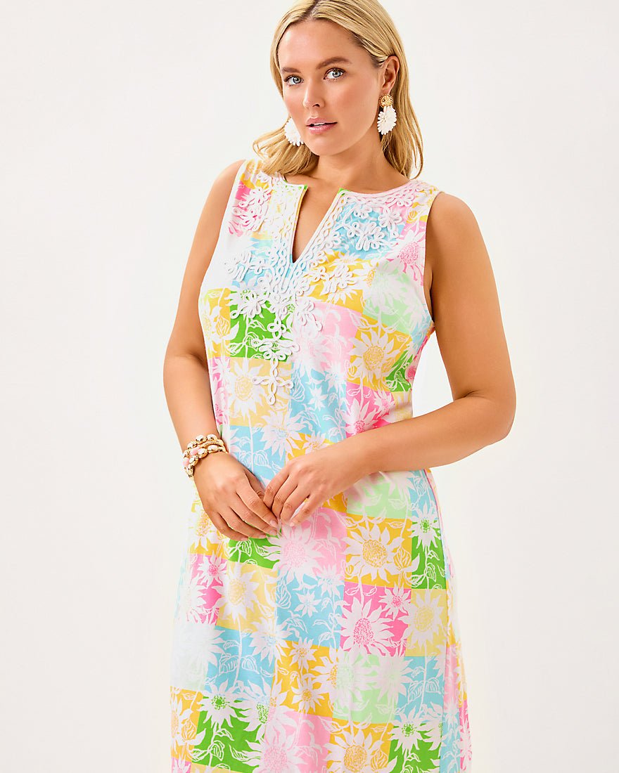Raina Maxi Dress - Multi Via Sunny Sunflowers