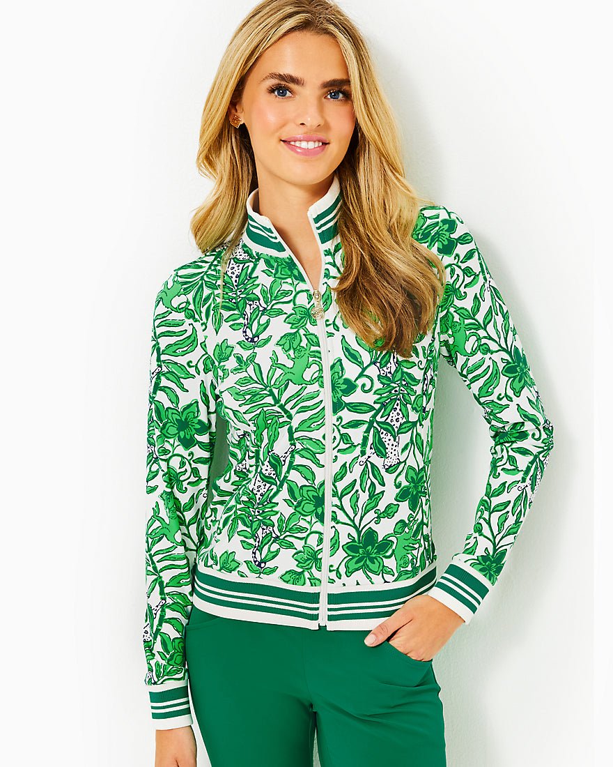 Lilly Pulitzer Regate Jacket UPF 50+ in Coconut Spicy Socialite