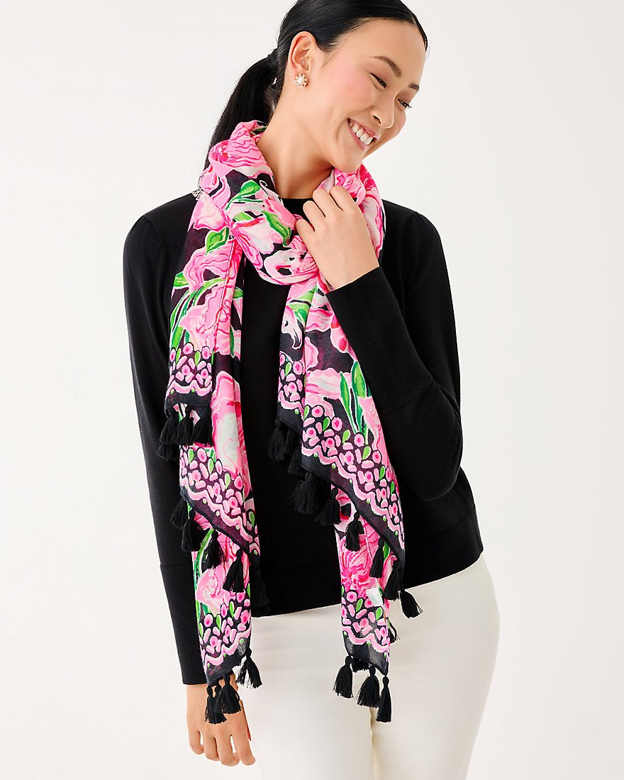 Lilly Pulitzer - Resort Scarf - Onyx Party All The Time