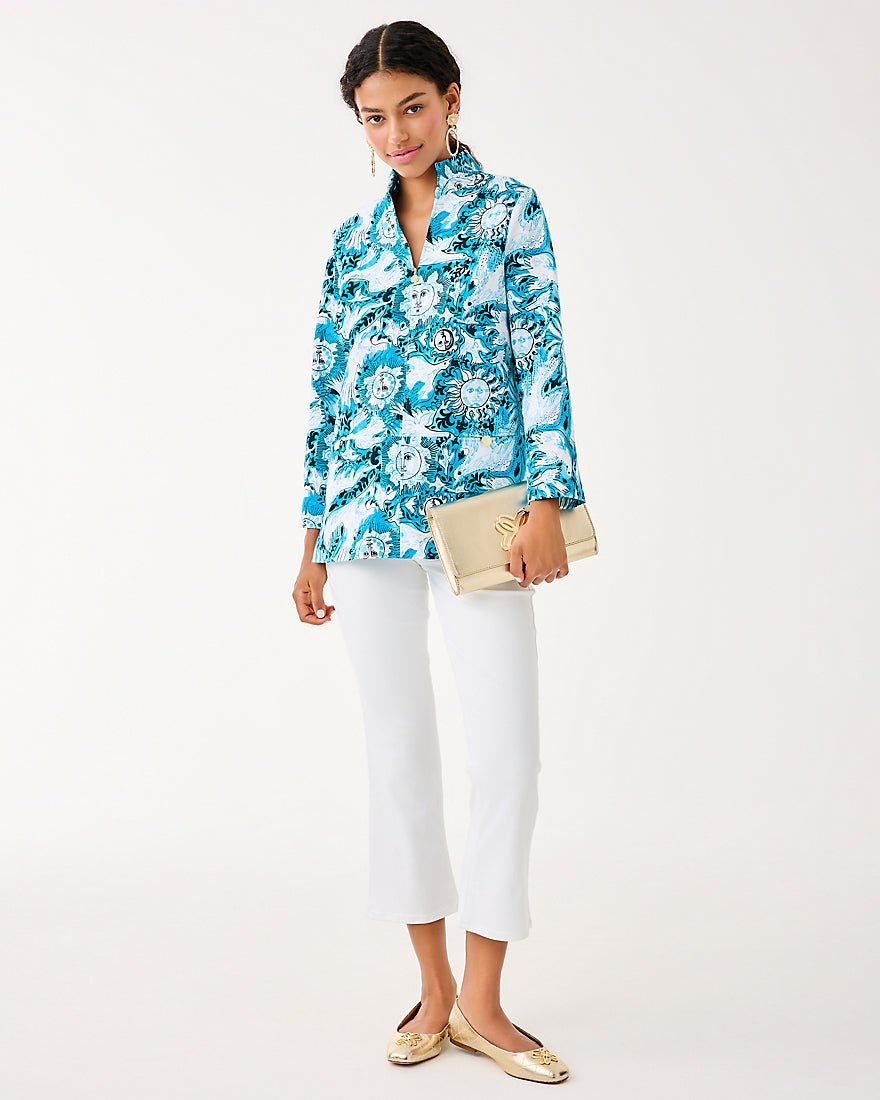 Lilly Pulitzer - Rosee Tunic Top - Bellevue Blue Lilly Gulls