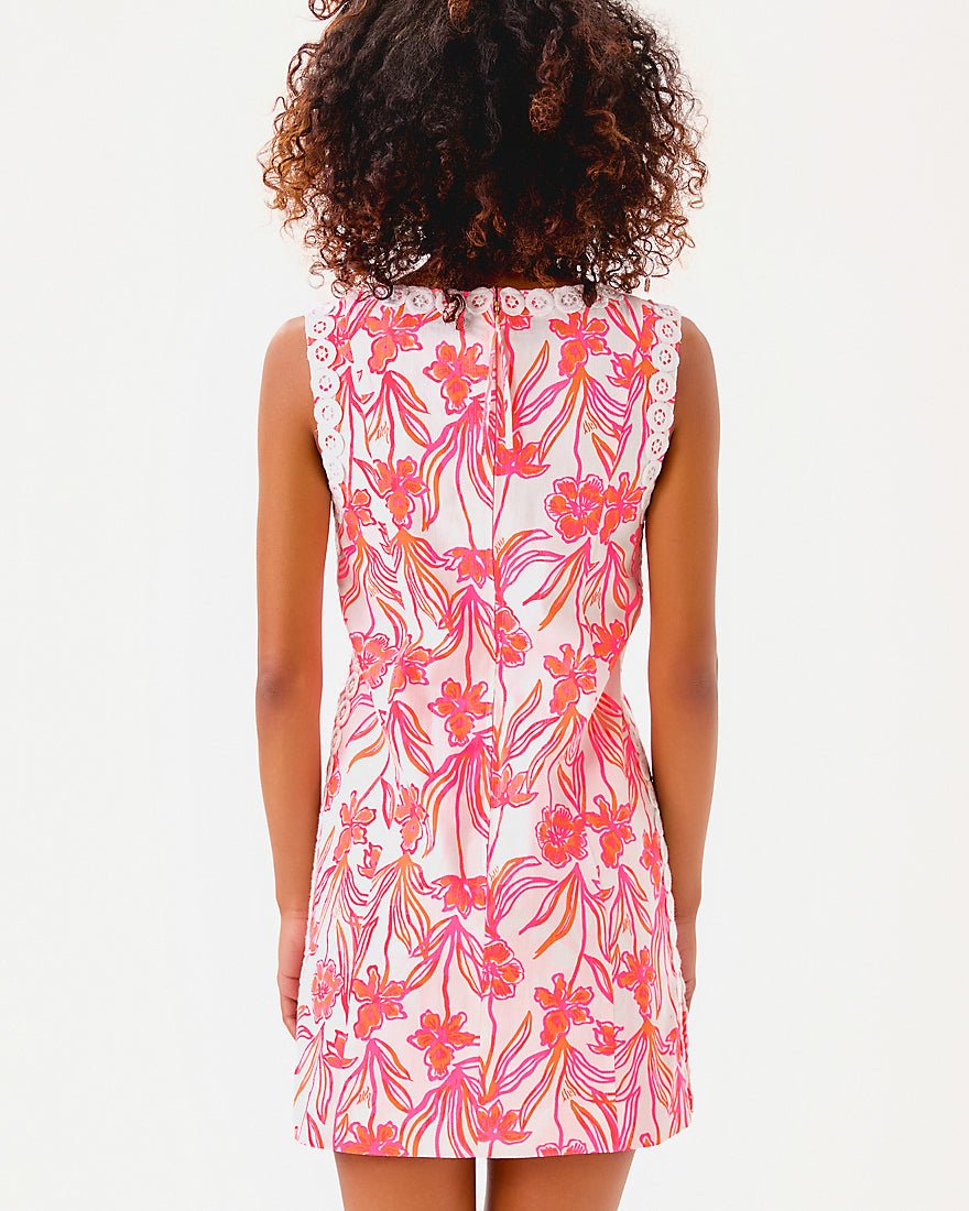 Sadie Shift Romper - Resort White Lovely Stems