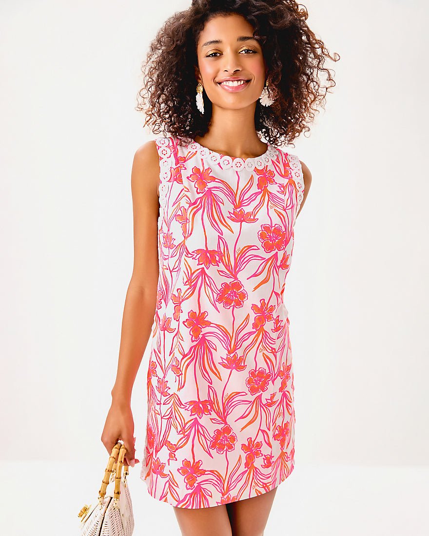 Sadie Shift Romper - Resort White Lovely Stems