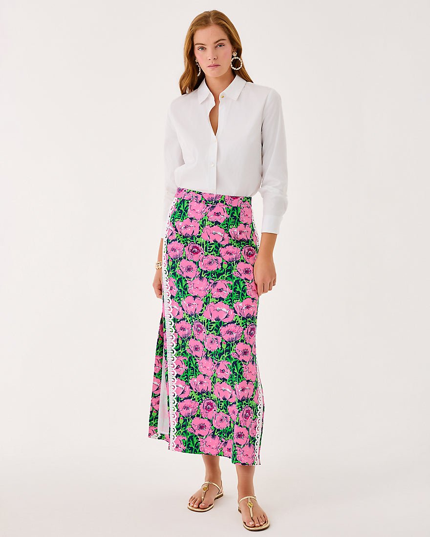 Sanders Maxi Skirt - Low Tide Navy Florrie