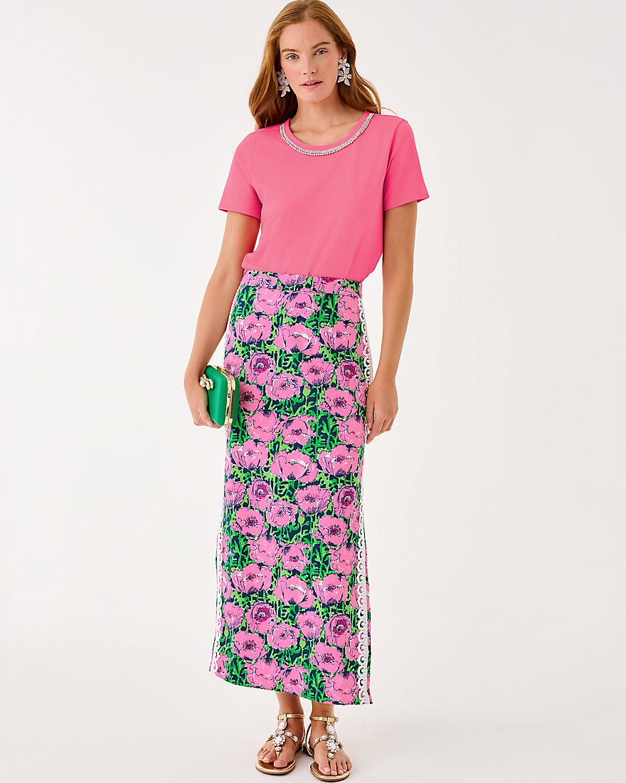 Sanders Maxi Skirt - Low Tide Navy Florrie