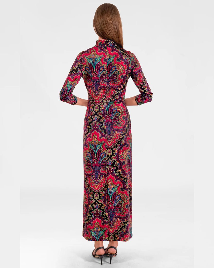 Scorching Hot Dress - Black Passion Paisley