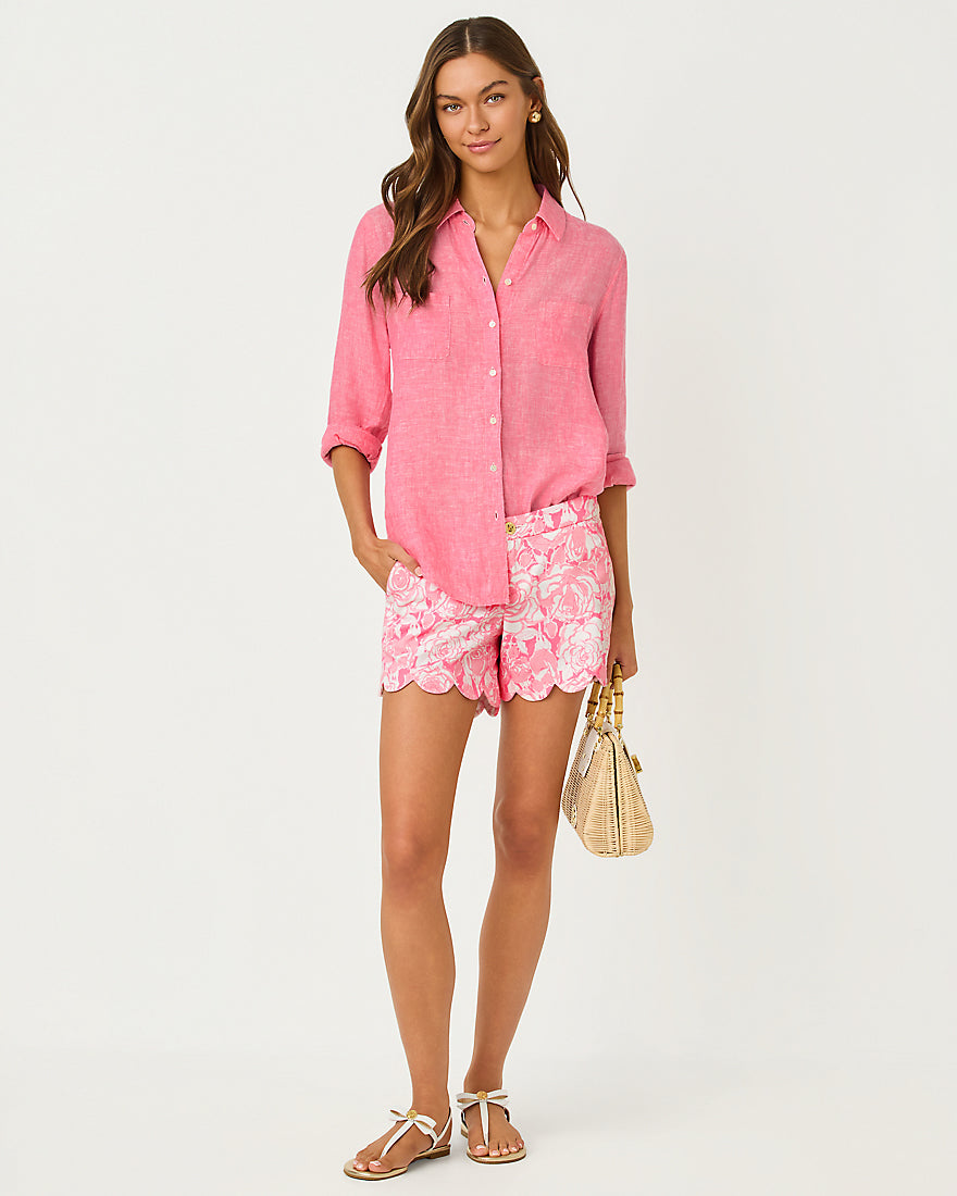 Sea View Button Down Top