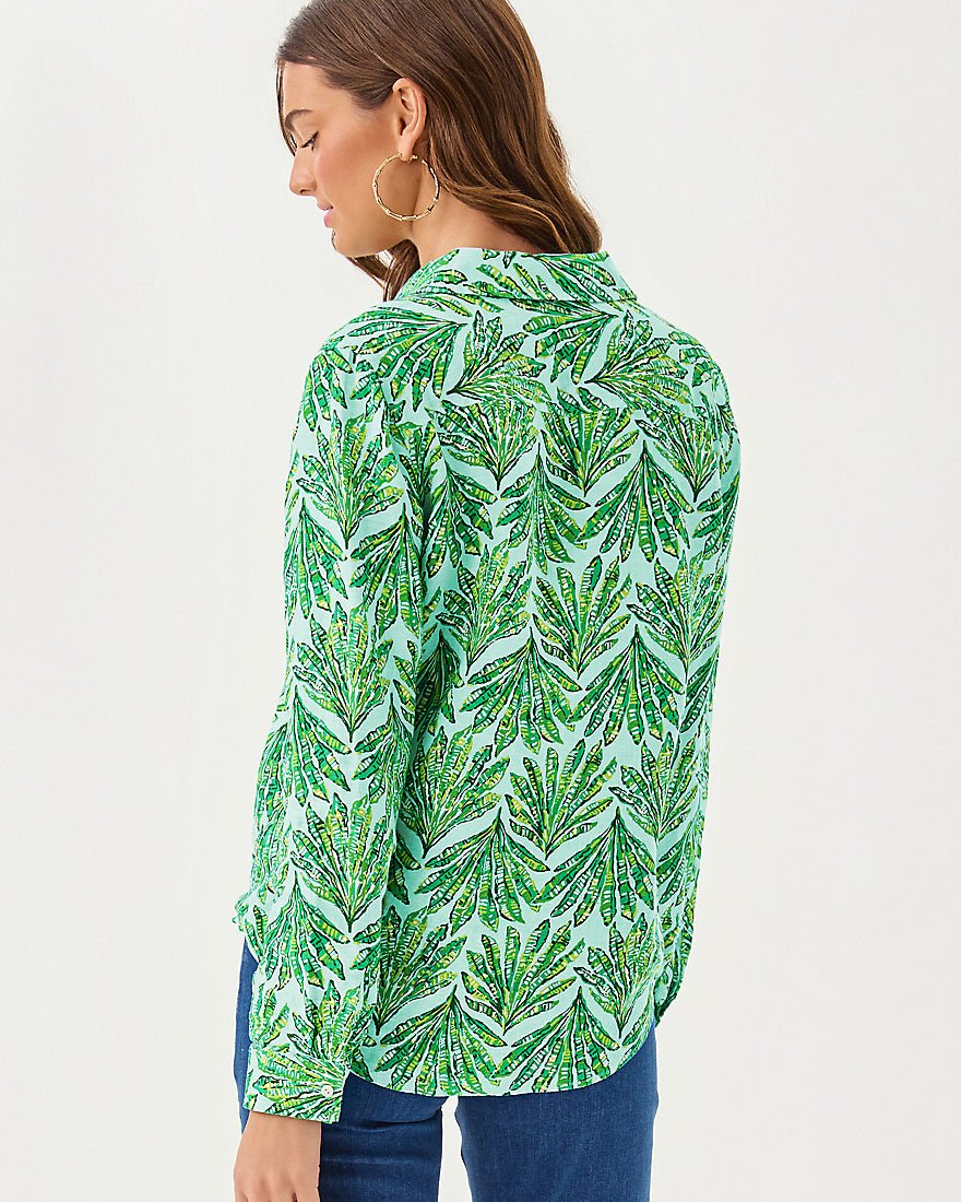 Sea View Button Down Top - Kitts Green Shady Babe