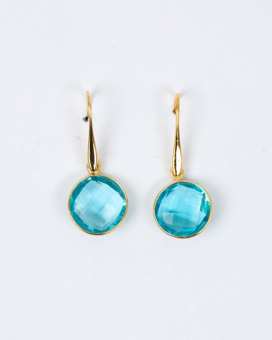 Shiro Drop Earrings - Aquamarine