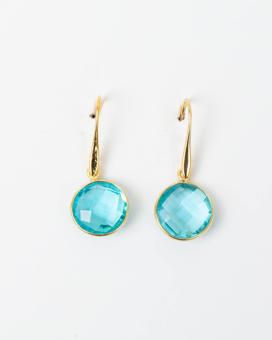 Shiro Drop Earrings - Aquamarine