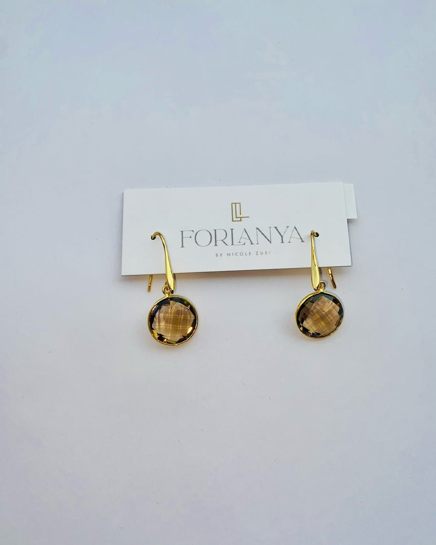 Shiro Drop Earrings - Quartz