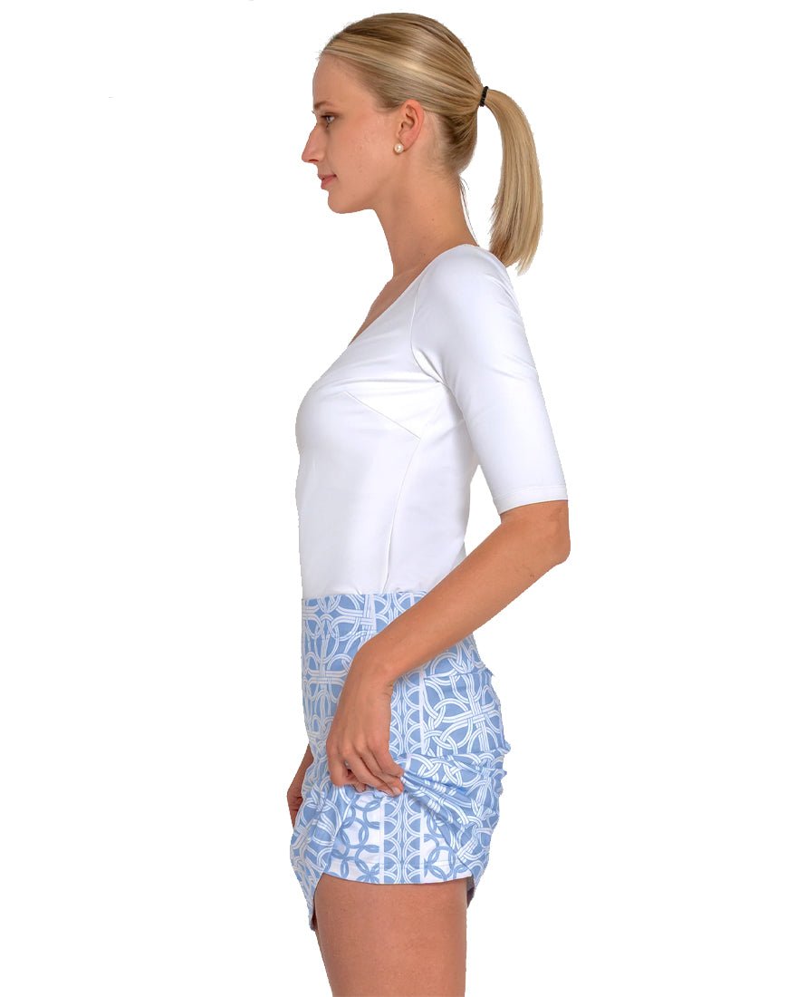 Skippy Skort - Periwinkle Ring Toss