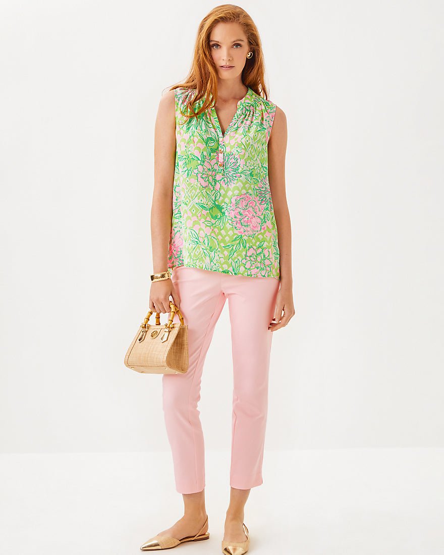 Sleeveless Elsa Top - Fauna Green Lime Feeling Good