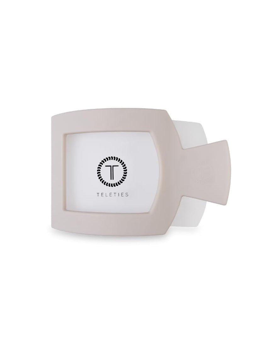 Small Flat Square Hair Clip - Toasted