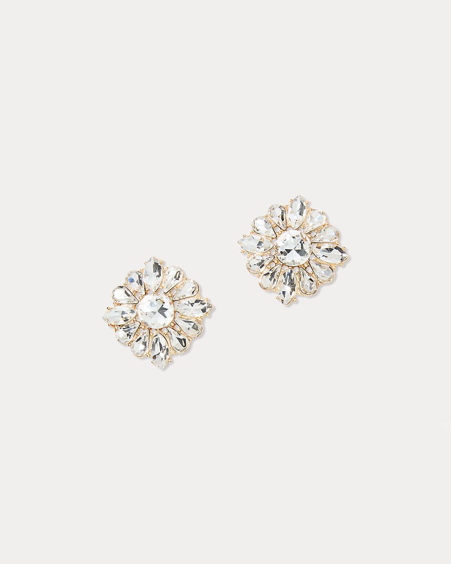 Spicy Socialite Stud Earrings - Clear