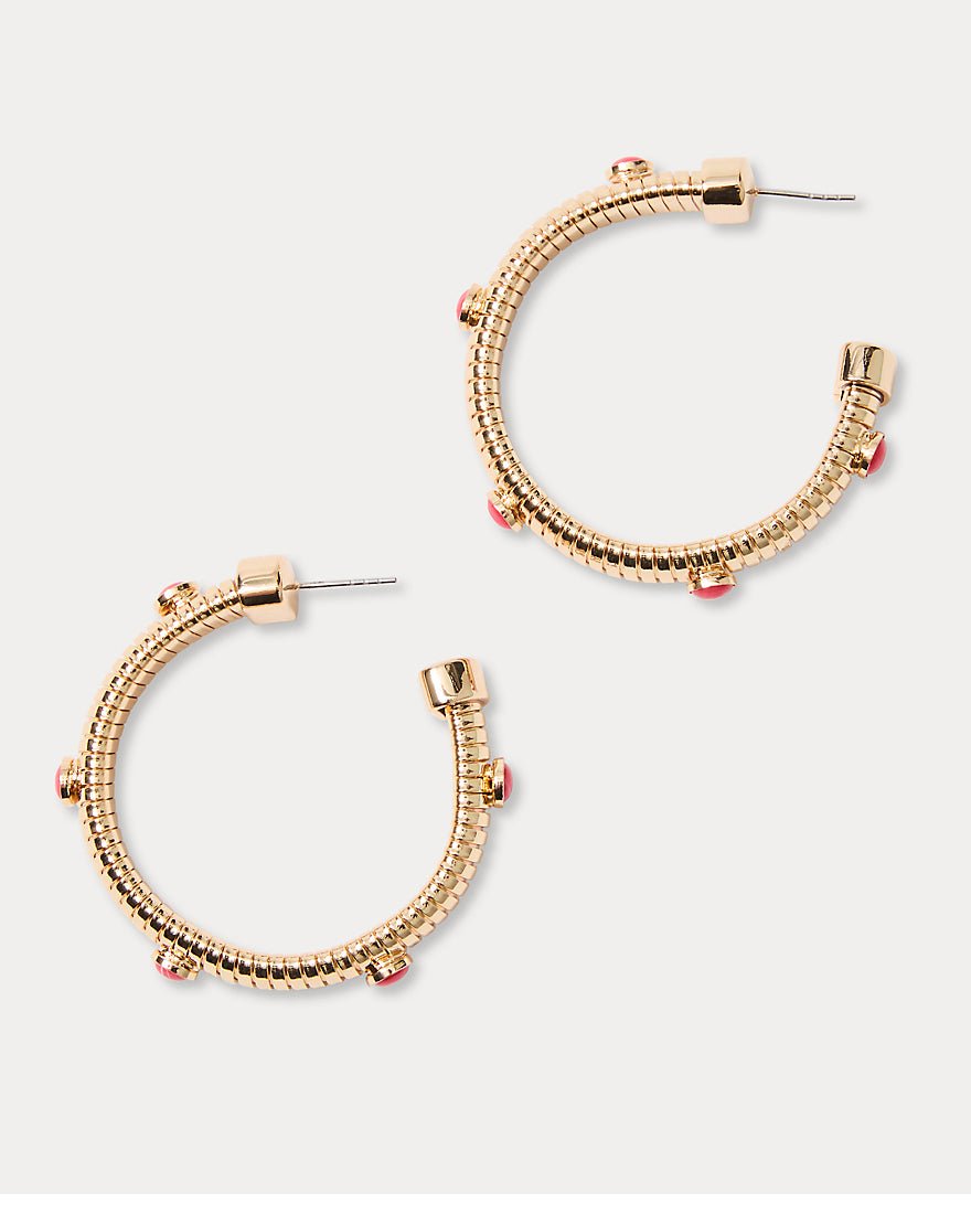 Sunbelievable Hoop Earrings - Cane Coral