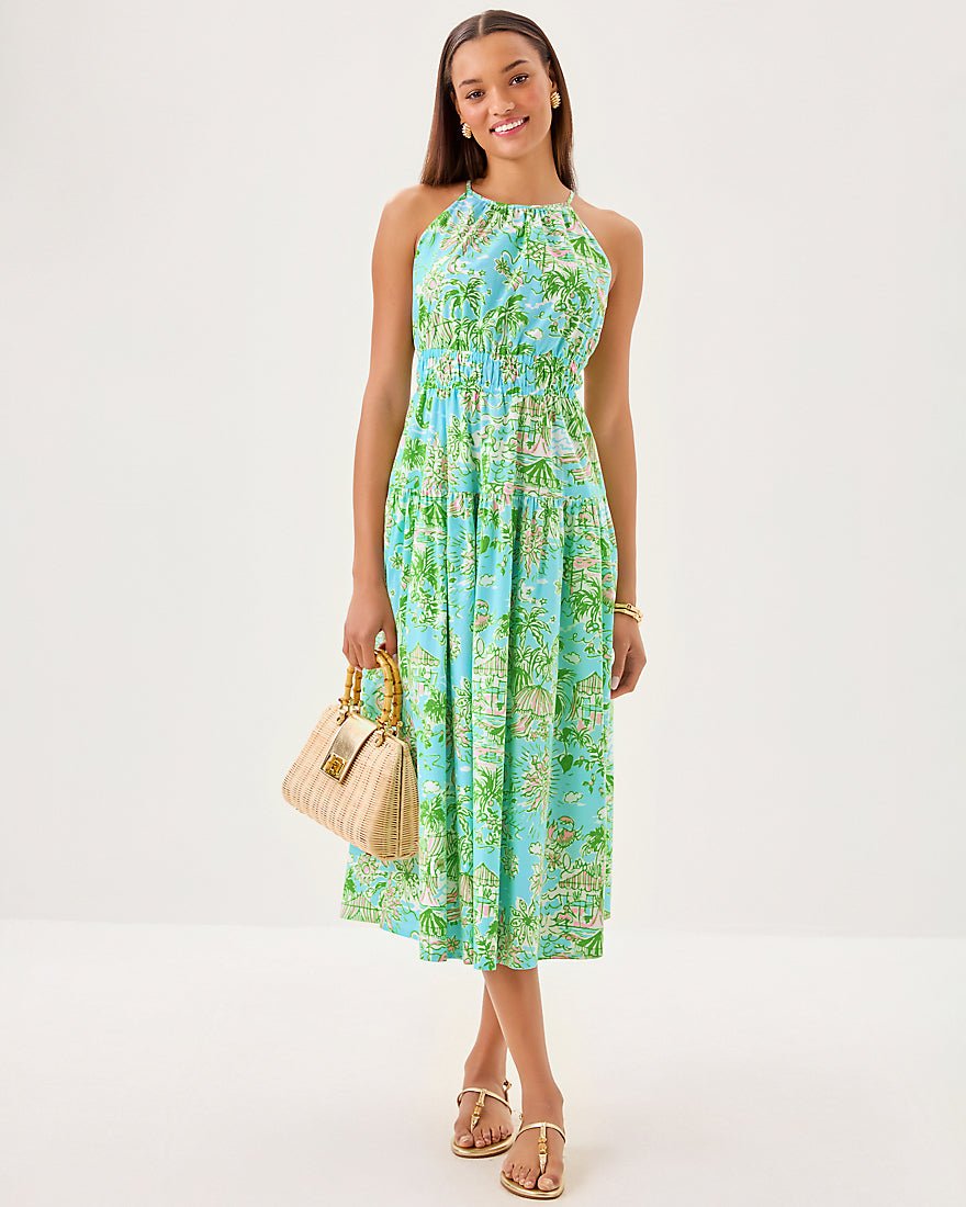 Talullah Maxi Dress - Fresh Water Blue Sunbathers Bliss