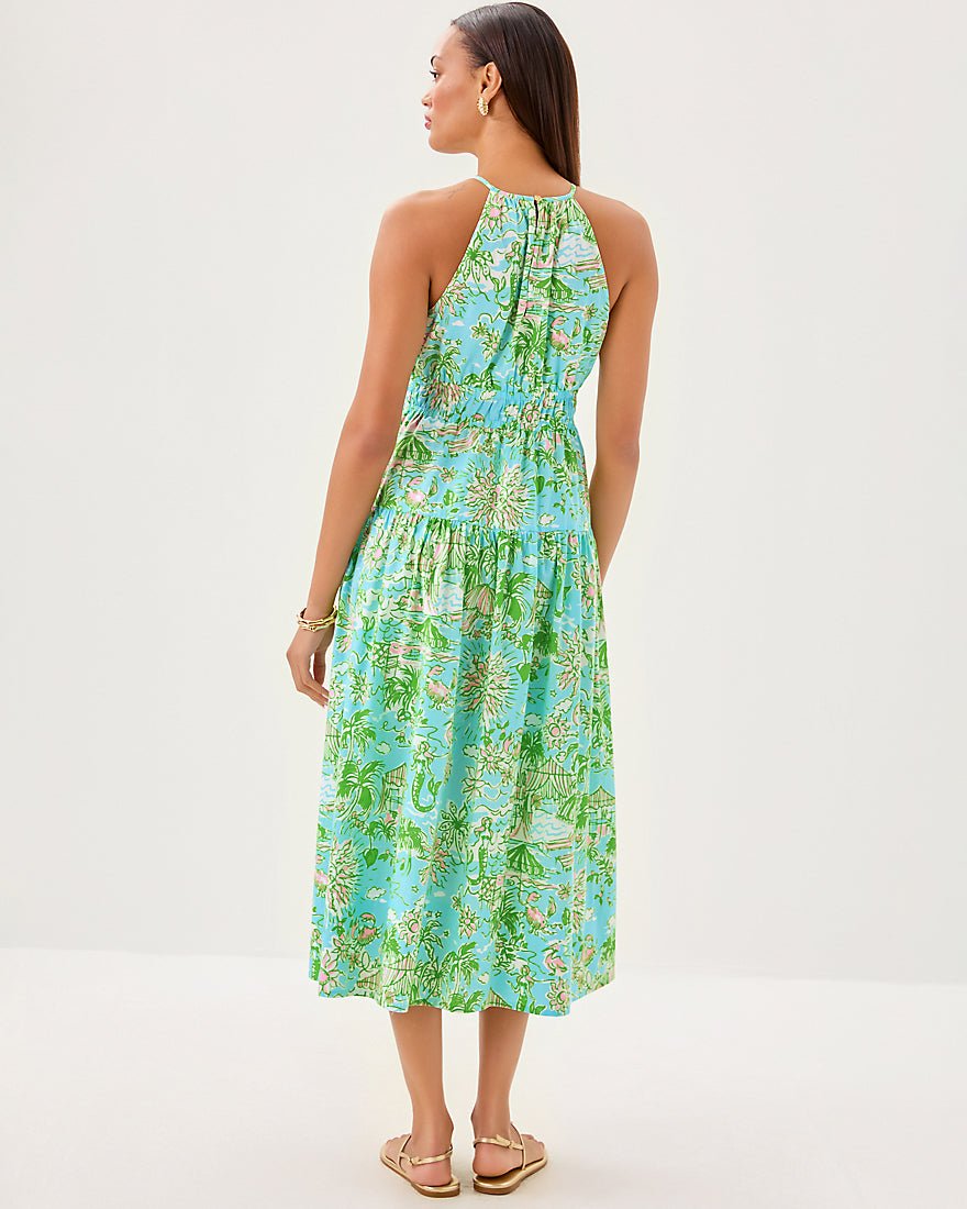 Talullah Maxi Dress - Fresh Water Blue Sunbathers Bliss