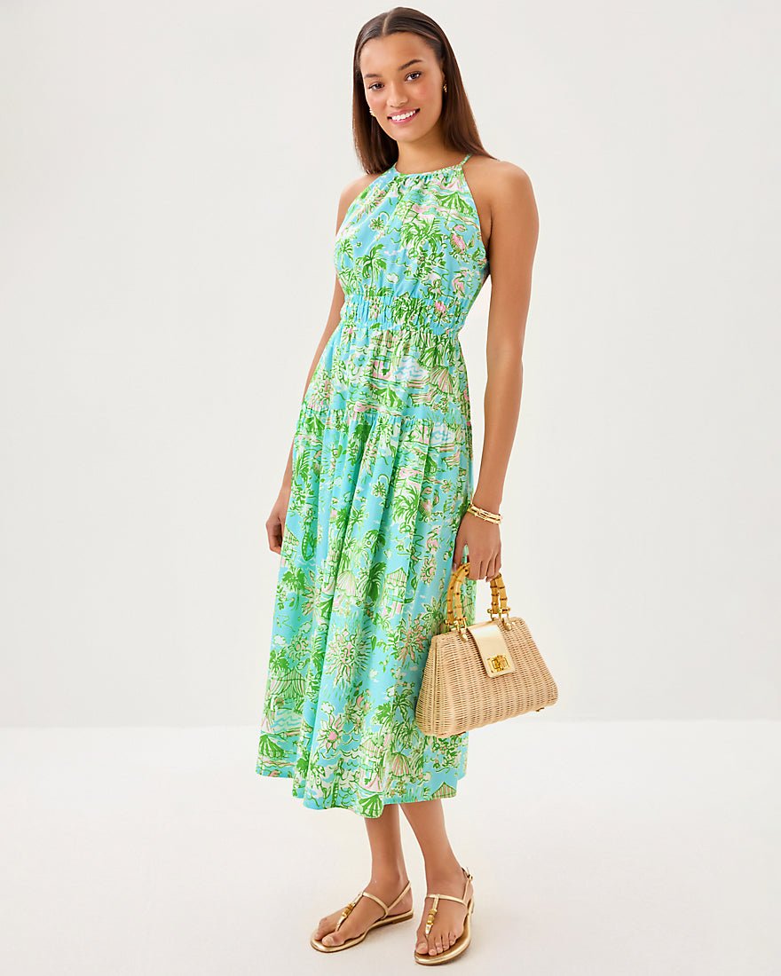 Talullah Maxi Dress - Fresh Water Blue Sunbathers Bliss