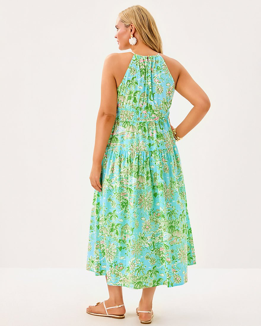 Talullah Maxi Dress - Fresh Water Blue Sunbathers Bliss