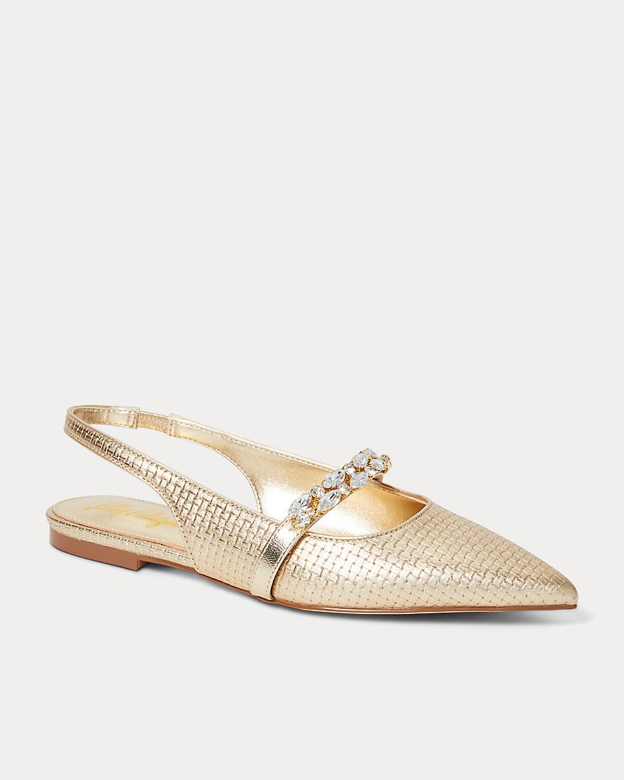 Tamara Slingback - Gold Metallic