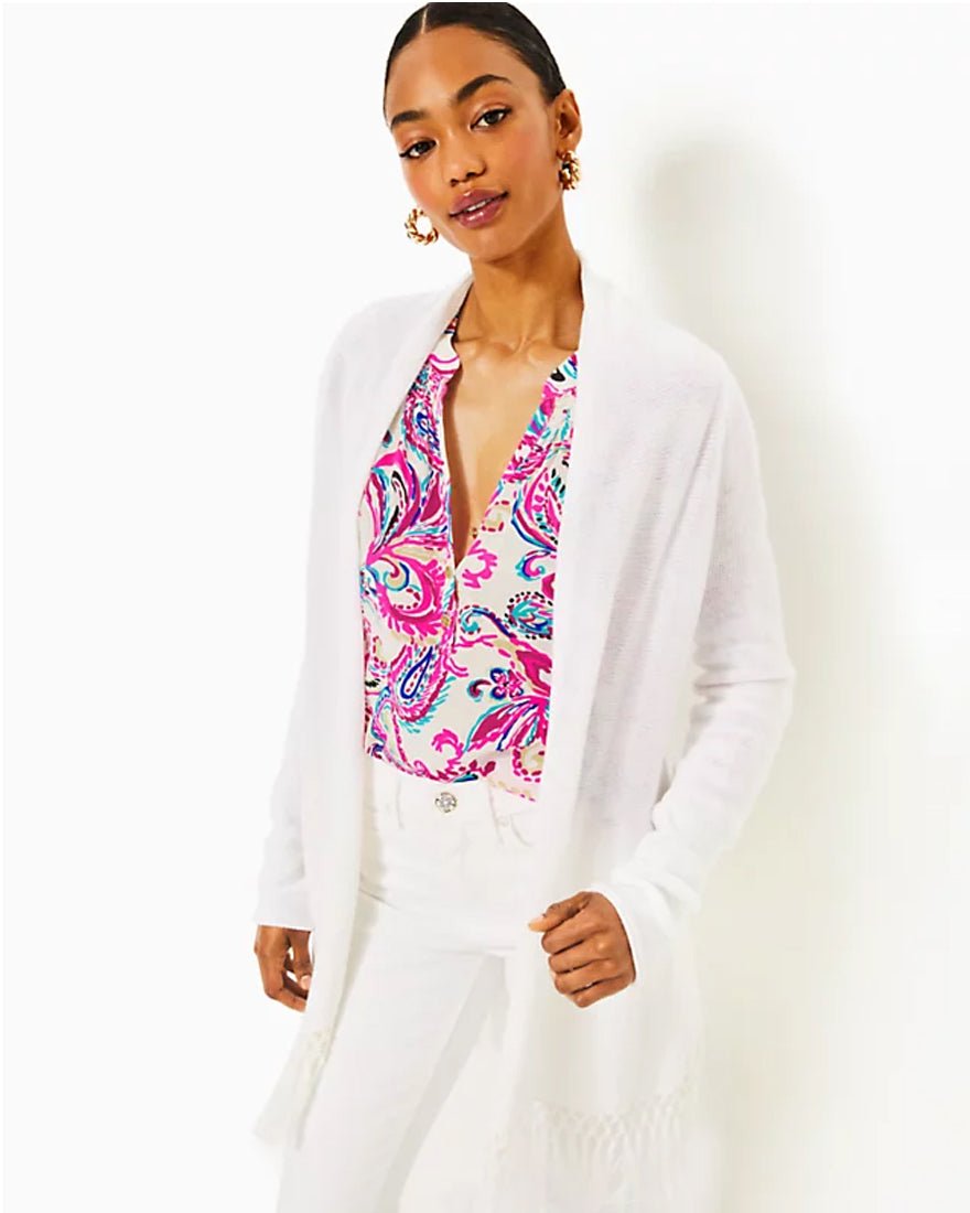 Tatum Cardigan - Resort White