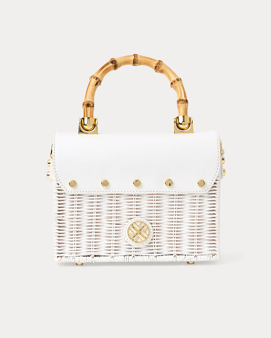 Teighen Bow Wicker Bag