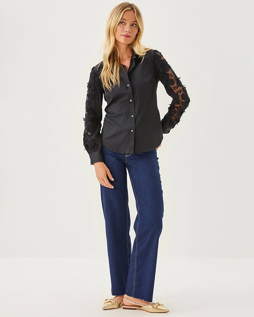 The Lace Lilly Shirt - Noir
