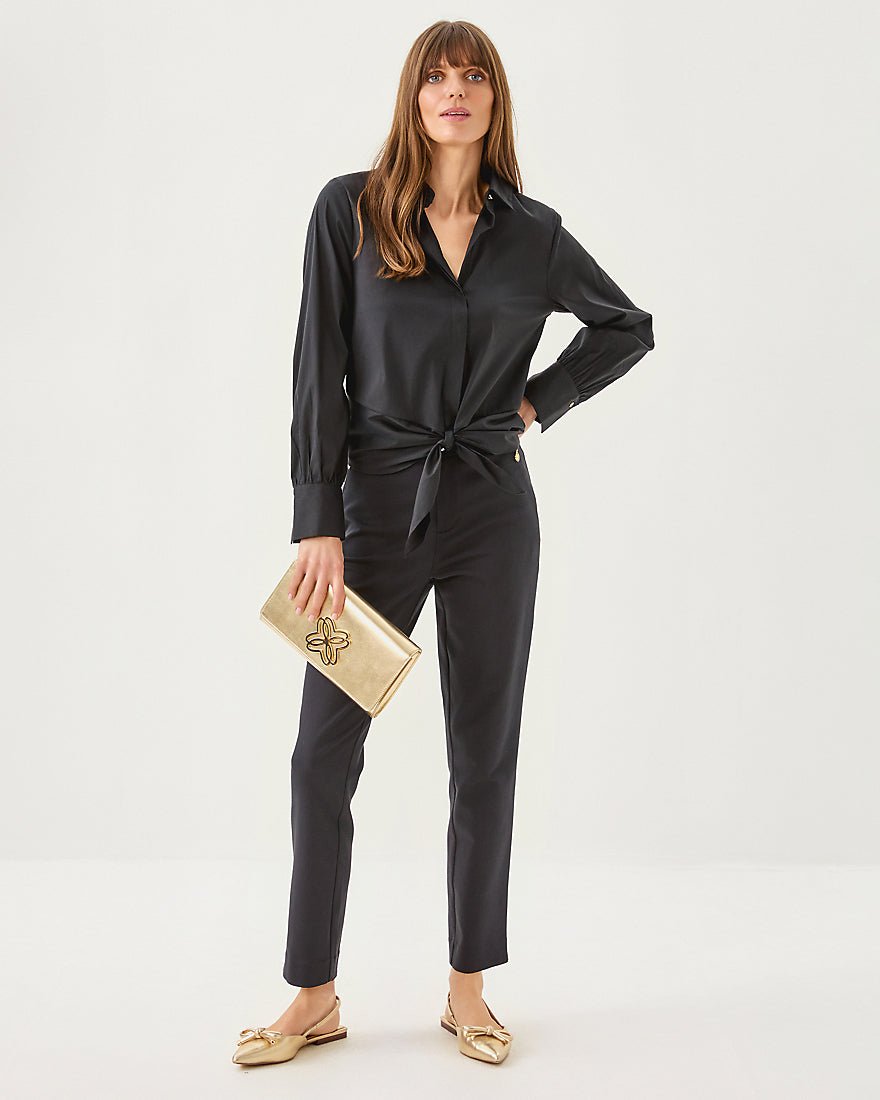 The Tie Lilly Shirt - Noir