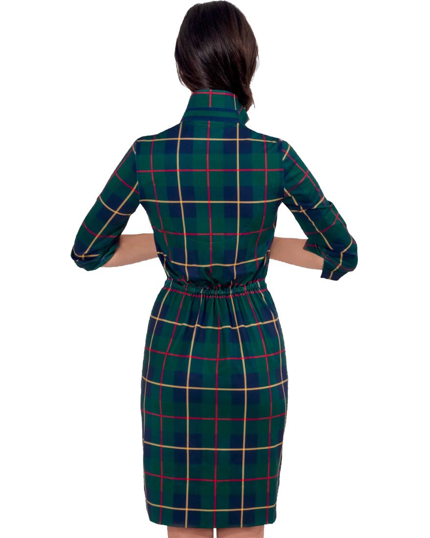 Twist And Shout Dress - Plaidly Cooper Green Multi
