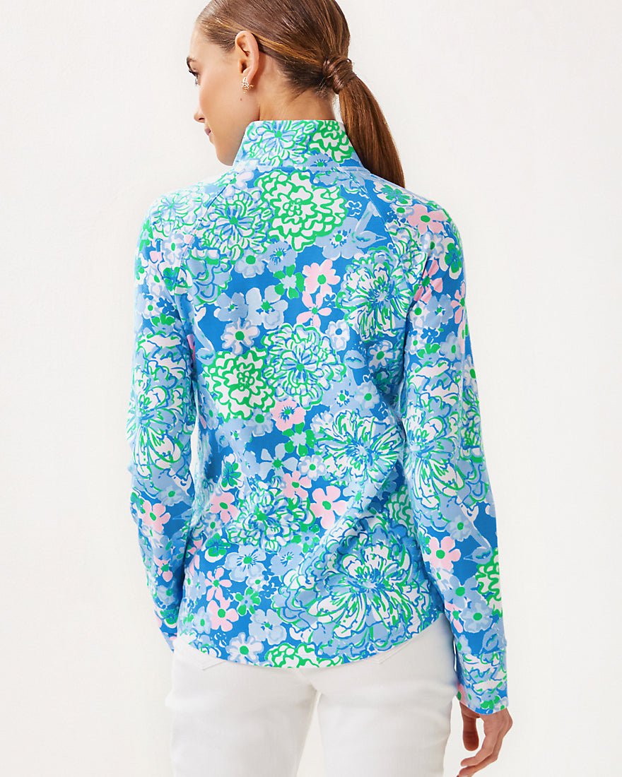 Upf 50 Plus Skipper Popover - Sunwashed Blue Plumes In Bloom