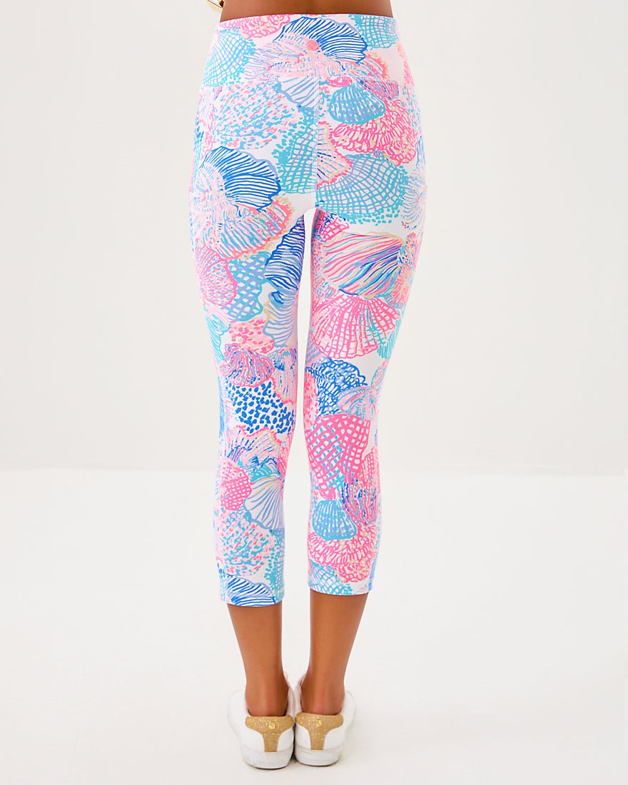 Weekender High Rise Crop Legging Upf 50 Plus - Multi Roar Of The Seas