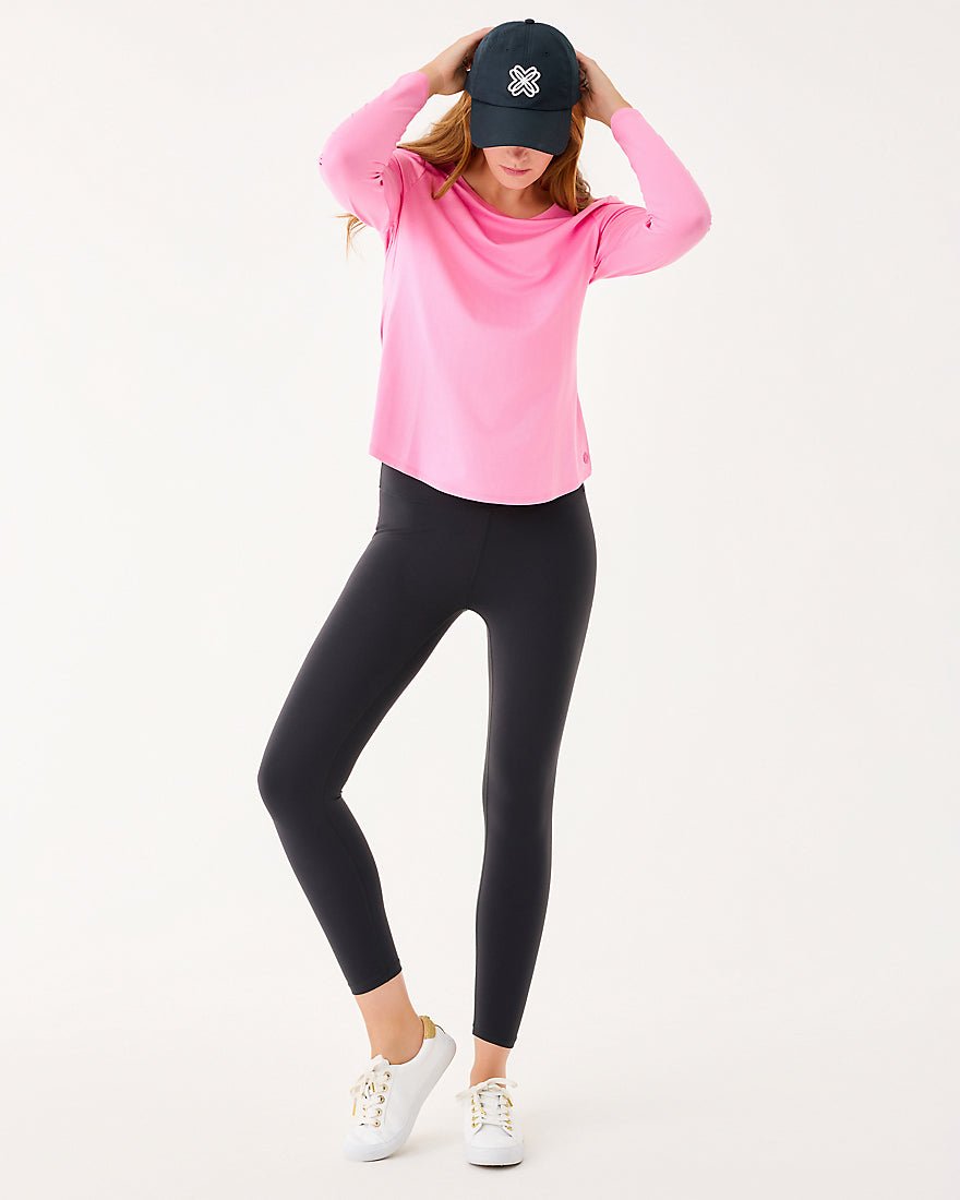 Lilly Pulitzer - Weekender High Rise Midi Legging Upf 50 Plus - Noir