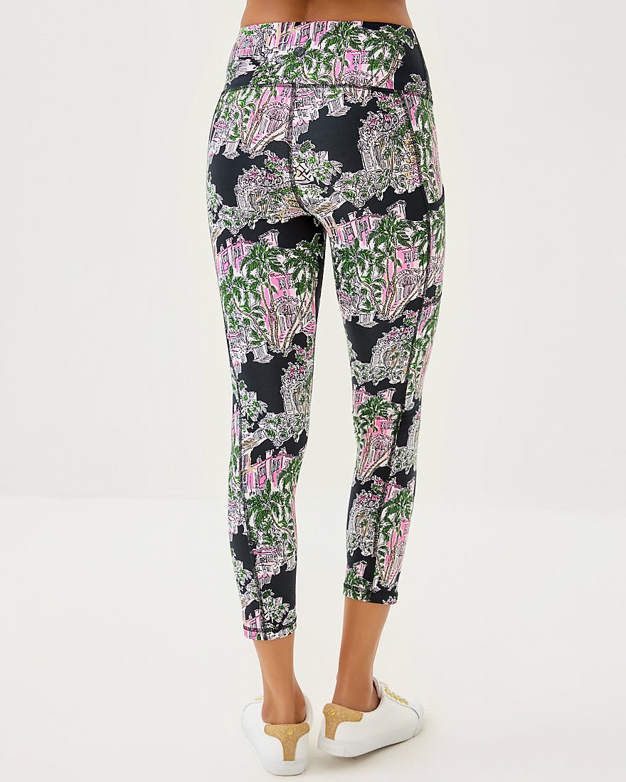 Weekender High Rise Midi Legging Upf 50 Plus - Onyx Pb Anniversary Toile