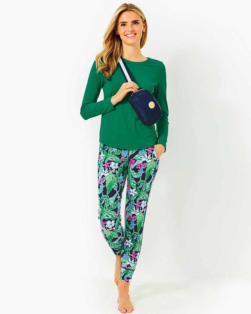 Westley Long Sleeve Active Tee Upf 50 Plus - Fiddle Leaf Green