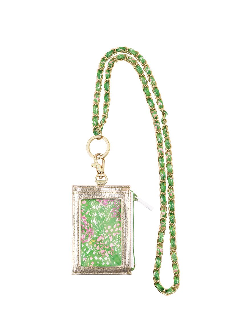 Zip Id Lanyard - Lime Feeling Good