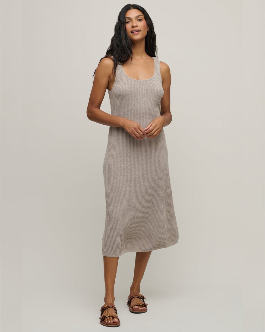 Barefoot Dreams - Ccul Rib Midi Dress - Beach Rock