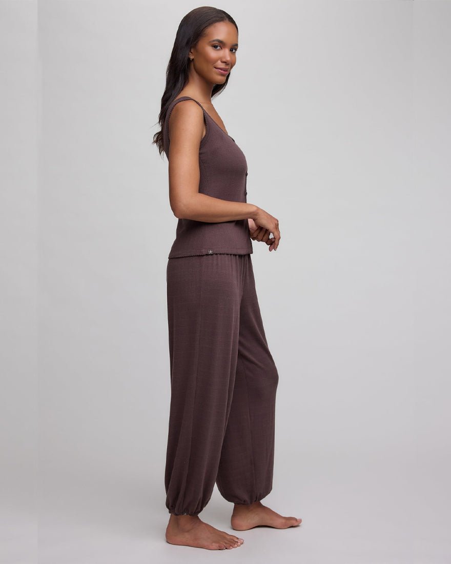 Barefoot Dreams - Pointelle Sleep Set - Umber