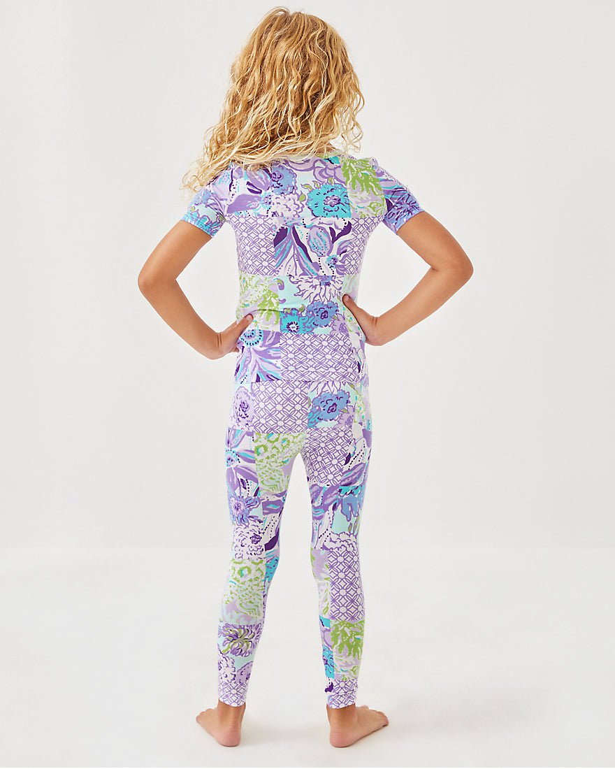 Girls Sammy Short Sleeved Pajama Set - Multi Juicy Story Patch