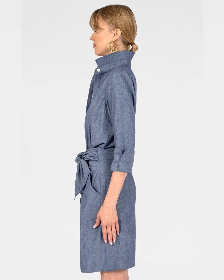 Gretchen Scott - Breezy Blouson Dress - Chambray