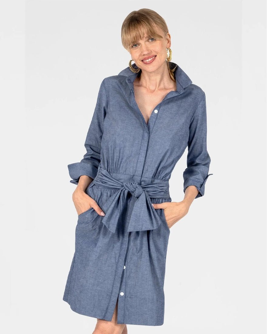 Gretchen Scott - Breezy Blouson Dress - Chambray