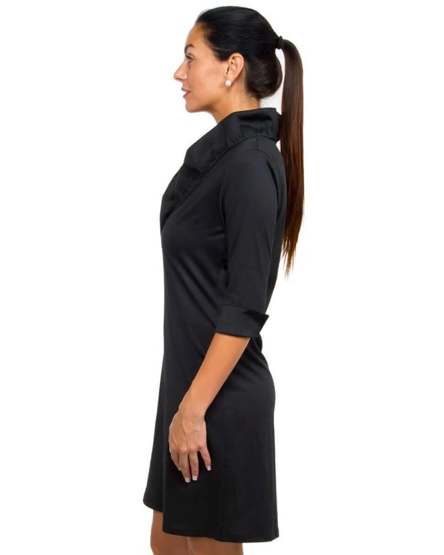 Gretchen Scott - Ruffneck Dress - Black