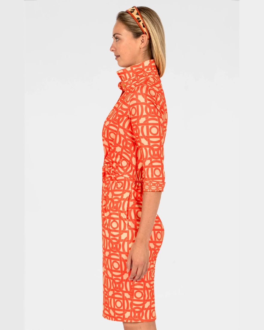Gretchen Scott - Twist And Shout Dress - Aubazine Coral