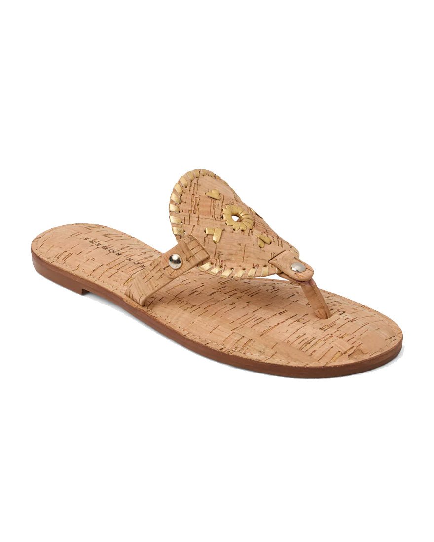 Jack Rogers - Collins Sandal - CORK METALLIC NAPPA