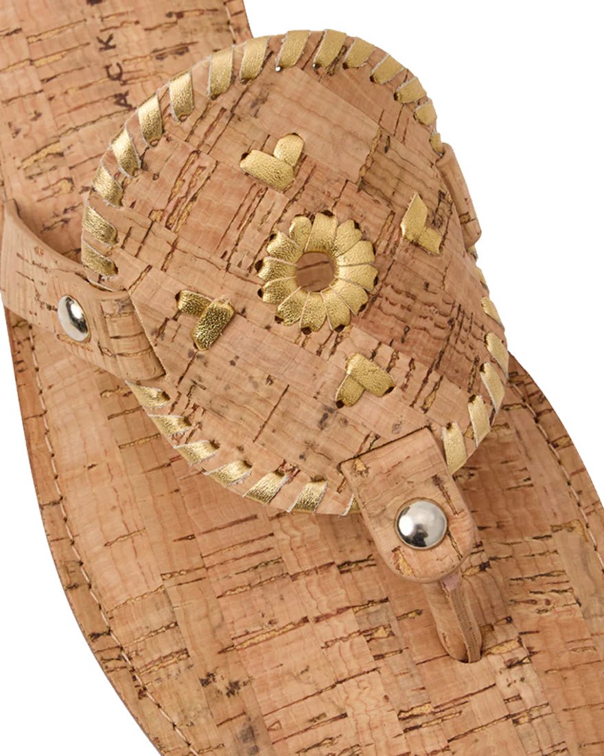 Jack Rogers - Collins Sandal - CORK METALLIC NAPPA