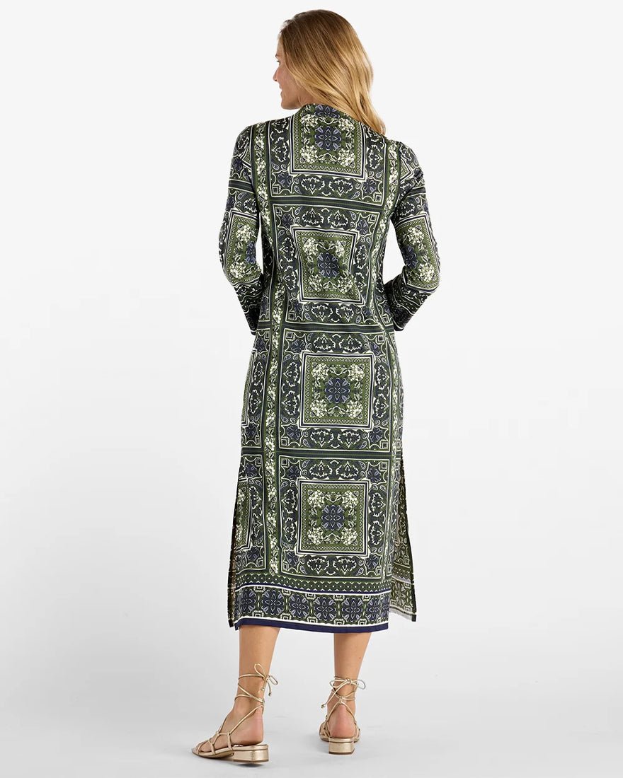 Jude Connally - Devon Dress - Palace Tapestry Loden